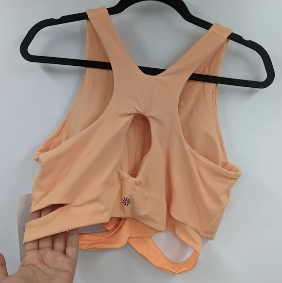 NWT ATHLETA Conscious Cut Out Crop Bra Top (A-C) - Picture 7 of 12